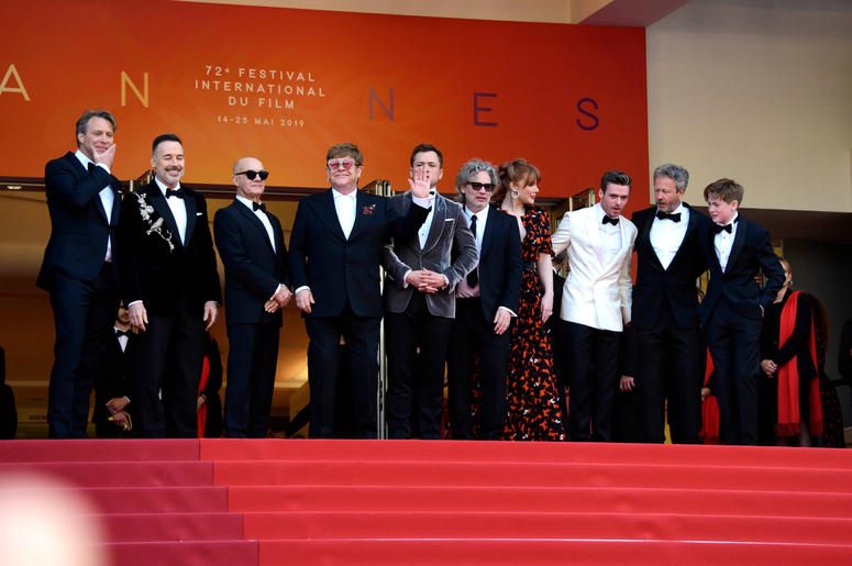 72nd Cannes Film Festival 2019, Red Carpet Rocketman. Pictured : Elton John, David Furnish, Taron Egerton, Richard Madden, Bernie Taupin, Director Dexter Fletcher, Kit Connor 72nd Cannes Film Festival 2019, Red Carpet Rocketman. Pictured : Elton John, David Furnish, Taron Egerton, Richard Madden, Bernie Taupin, Director Dexter Fletcher, Kit Connor