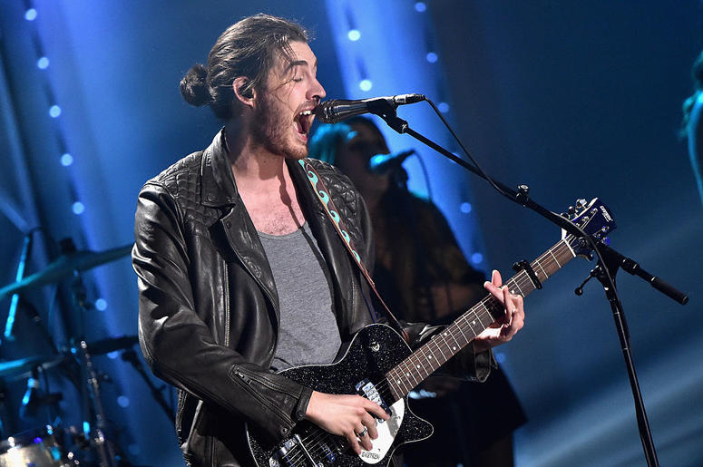Singer Hozier performs onstage during the VH1 Big Music in 2015: You Oughta Know Concert Singer Hozier performs onstage during the VH1 Big Music in 2015: You Oughta Know Concert