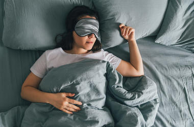 Sleeping in bed Sleeping in bed