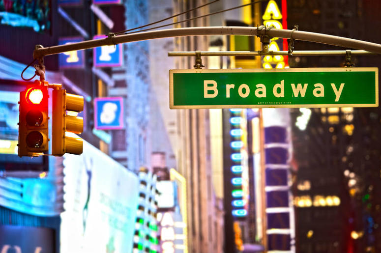 broadway street sign Broadway street sign