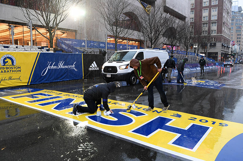 2019 Boston Marathon Finish Line 2019 Boston Marathon Finish Line