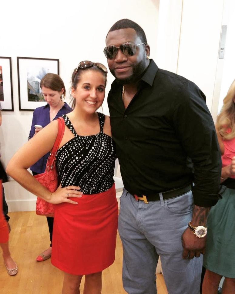 Jillian Scangas with David Ortiz Jillian Scangas with David Ortiz