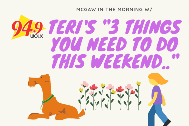 Three Things You Need to do This Weekend! Teri Picks a Few Area Events and Shares the Info with You Three Things You Need to do This Weekend! Teri Picks a Few Area Events and Shares the Info with You