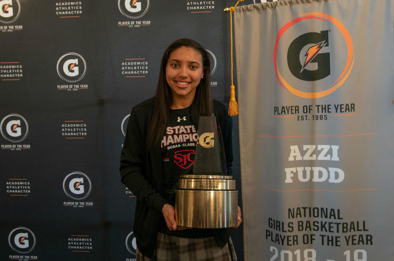 Azzi Fudd is named Gatorade National Girls Basketball Player of the Year. Azzi Fudd is named Gatorade National Girls Basketball Player of the Year.