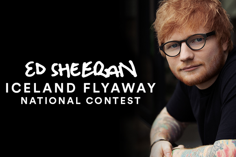Meet Ed Sheeran! Enter to win a Trip to Reykjavik, Iceland! Meet Ed Sheeran! Enter to win a Trip to Reykjavik, Iceland!
