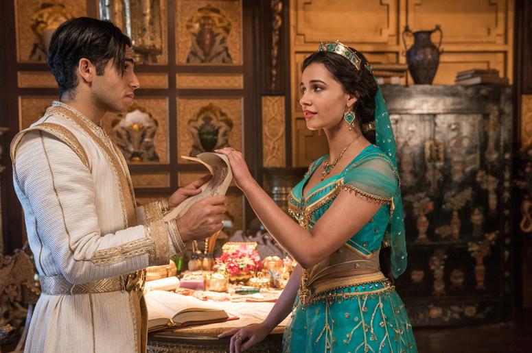 Mena Massoud is Aladdin and Naomi Scott is Jasmine in Disney’s live-action ALADDIN, directed by Guy Ritchie. Mena Massoud is Aladdin and Naomi Scott is Jasmine in Disney’s live-action ALADDIN, directed by Guy Ritchie.