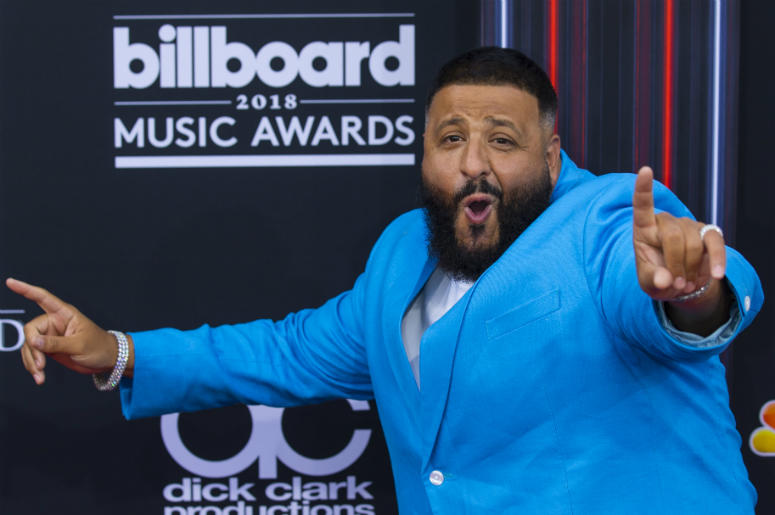 DJ Khaled DJ Khaled walking on the red carpet at the 2018 Billboard Music Awards held at The MGM Grand Garden Arena on May 20, 2018 in Las Vegas, NV.