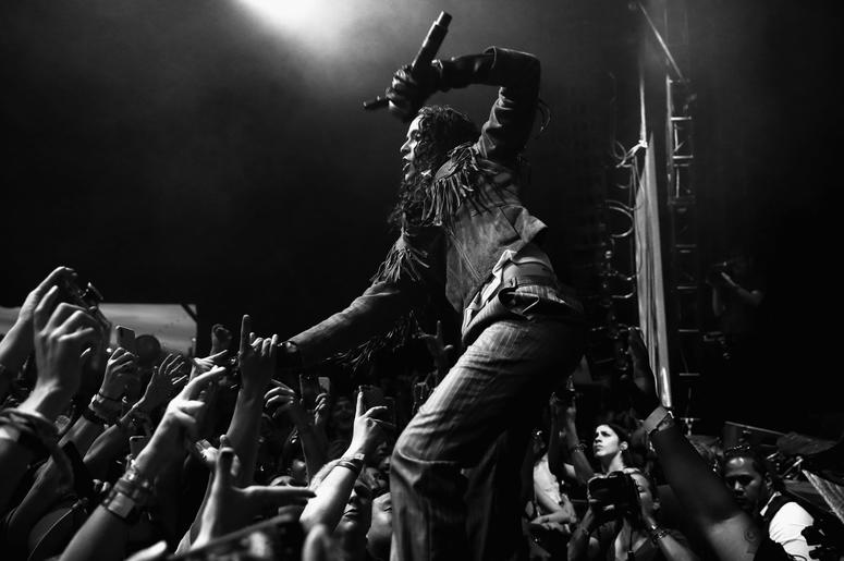 INDIO, CA - APRIL 14: (EDITORS NOTE: Image has been converted to black and white.) Danielle Balbuena of 070 Shake performs at Gobi Tent during the 2019 Coachella Valley Music And Arts Festival on April 14, 2019 in Indio, California. (Photo by Rich Fury/Ge INDIO, CA - APRIL 14: (EDITORS NOTE: Image has been converted to black and white.) Danielle Balbuena of 070 Shake performs at Gobi Tent during the 2019 Coachella Valley Music And Arts Festival on April 14, 2019 in Indio, California. (Photo by Rich Fury/Ge