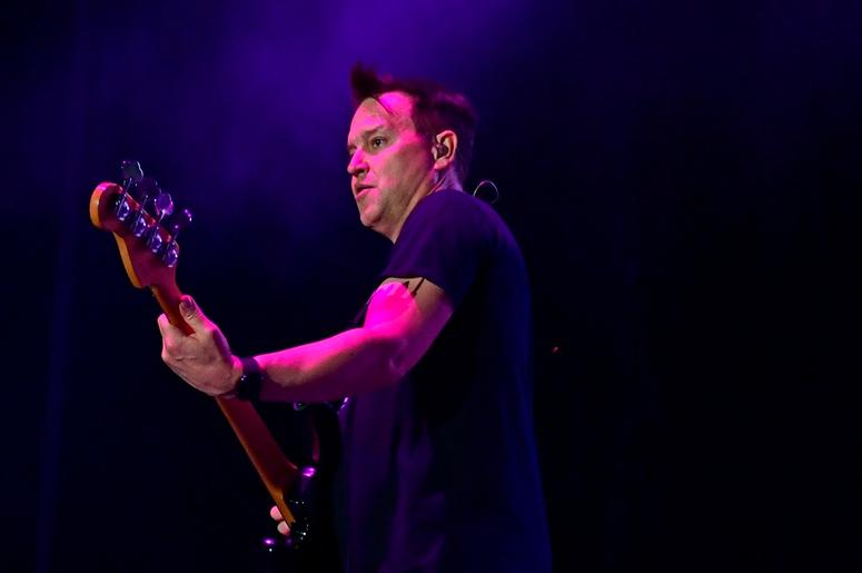 ATLANTIC CITY, NJ - JUNE 30: Mark Hoppus of Blink-182 performs during the second and final day of Warped Tour on June 30, 2019 in Atlantic City, New Jersey. (Photo by Corey Perrine/Getty Images) ATLANTIC CITY, NJ - JUNE 30: Mark Hoppus of Blink-182 performs during the second and final day of Warped Tour on June 30, 2019 in Atlantic City, New Jersey. (Photo by Corey Perrine/Getty Images)