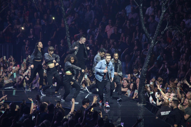 Justin Timberlake at the Q in Cleveland Justin Timberlake at the Q in Cleveland