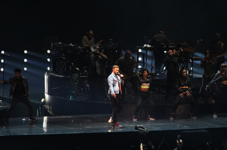 Justin Timberlake at the Q in Cleveland Justin Timberlake at the Q in Cleveland
