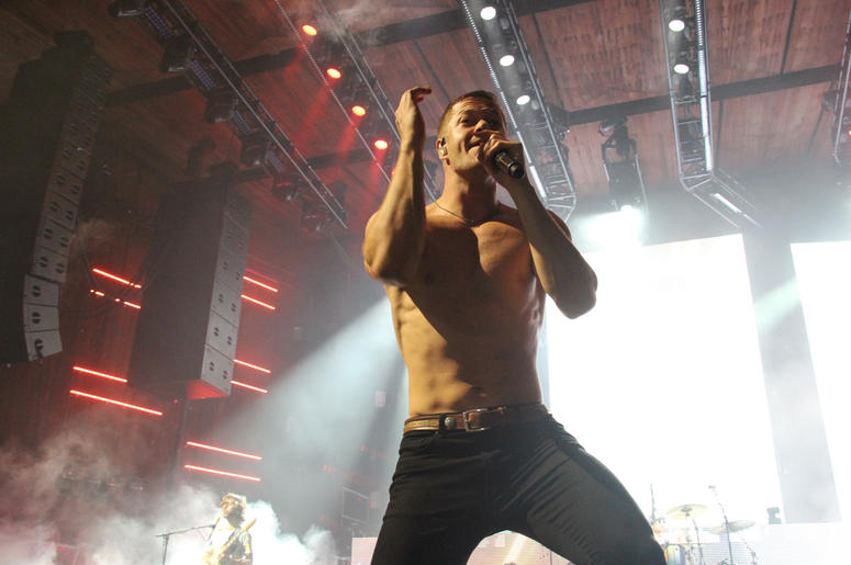 Imagine Dragons Dan Reynolds at Blossom Music Center Imagine Dragons Dan Reynolds at Blossom Music Center