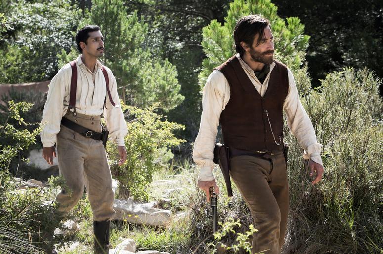 Riz Ahmed (left) stars as “Morris” and Jake Gyllenhaal (right) stars as “Hermann Kermit Warm” in Jacques Audiard’s THE SISTERS BROTHERS, an Annapurna Pictures release. Riz Ahmed (left) stars as “Morris” and Jake Gyllenhaal (right) stars as “Hermann Kermit Warm” in Jacques Audiard’s THE SISTERS BROTHERS, an Annapurna Pictures release.