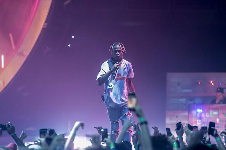 Travis Scott performs at Talking Stick Resort Arena on Tuesday, Dec. 18 in Phoenix. Travis Scott at Talking Stick Resort Arena Travis Scott performs at Talking Stick Resort Arena on Tuesday, Dec. 18 in Phoenix. Travis Scott at Talking Stick Resort Arena