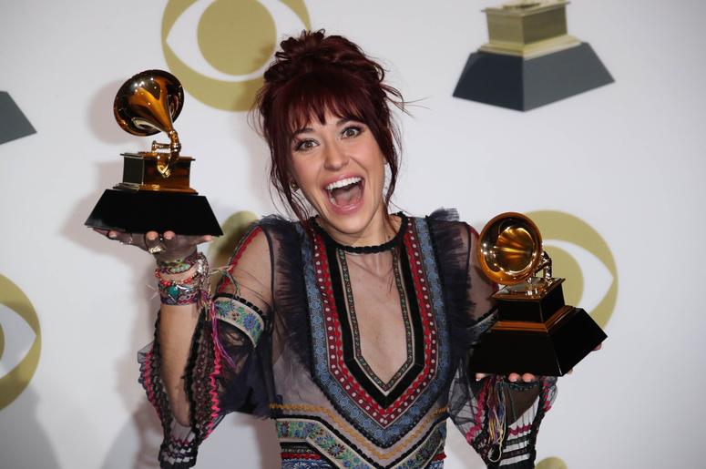 February 10, 2019; Los Angeles, CA, USA; Lauren Daigle, winner of Best Contemporary Christian Music Performance/Song for 'You Say', and Best Contemporary Christian Music Album for 'Look Up Child', poses in the photo room during the 61st Annual GRAMMY Awar February 10, 2019; Los Angeles, CA, USA; Lauren Daigle, winner of Best Contemporary Christian Music Performance/Song for 'You Say', and Best Contemporary Christian Music Album for 'Look Up Child', poses in the photo room during the 61st Annual GRAMMY Awar