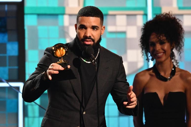 February 10, 2019; Los Angeles, CA, USA; Drake accepts the award for best rap song for 'God's Plan' during the 61st Annual GRAMMY Awards on Feb. 10, 2019 at STAPLES Center in Los Angeles, Calif. Mandatory Credit: Robert Hanashiro-USA TODAY NETWORK February 10, 2019; Los Angeles, CA, USA; Drake accepts the award for best rap song for 'God's Plan' during the 61st Annual GRAMMY Awards on Feb. 10, 2019 at STAPLES Center in Los Angeles, Calif. Mandatory Credit: Robert Hanashiro-USA TODAY NETWORK