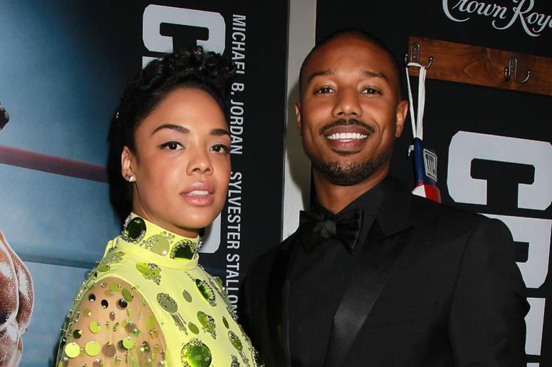 Michael B Jordan and Tessa Thompson Michael B Jordan and Tessa Thompson