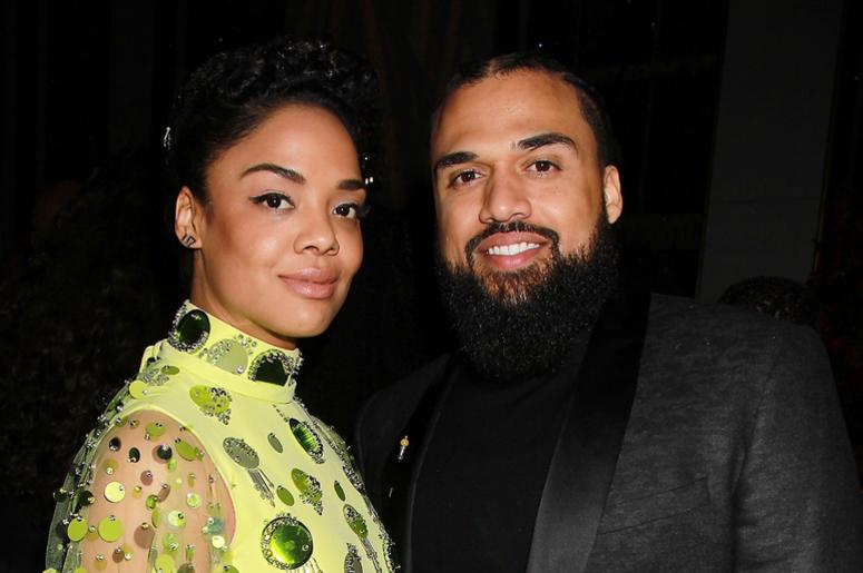 Tessa Thompson and Steven Caple Jr. Tessa Thompson and Steven Caple Jr.