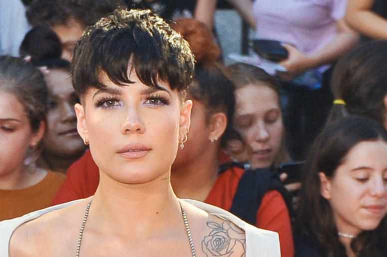 Halsey Halsey arrives at the 2018 Music Video Awards.