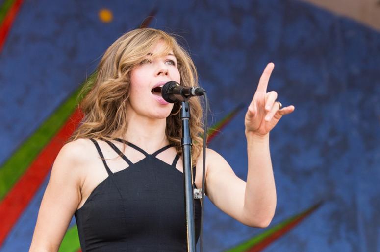 Rachael Price of Lake Street Dive at New Orleans Jazz & Heritage Festival at Fair Grounds Race Track on May 5, 2017, in New Orleans, Louisiana (Photo by Daniel DeSlover/imageSPACE) *** Please Use Credit from Credit Field *** Rachael Price of Lake Street Dive at New Orleans Jazz & Heritage Festival at Fair Grounds Race Track on May 5, 2017, in New Orleans, Louisiana (Photo by Daniel DeSlover/imageSPACE) *** Please Use Credit from Credit Field ***