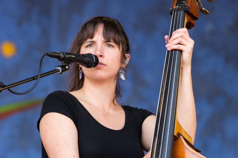 Bridget Kearney of Lake Street Dive at New Orleans Jazz & Heritage Festival at Fair Grounds Race Track on May 5, 2017, in New Orleans, Louisiana (Photo by Daniel DeSlover/imageSPACE) *** Please Use Credit from Credit Field *** Bridget Kearney of Lake Street Dive at New Orleans Jazz & Heritage Festival at Fair Grounds Race Track on May 5, 2017, in New Orleans, Louisiana (Photo by Daniel DeSlover/imageSPACE) *** Please Use Credit from Credit Field ***