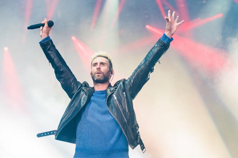 Musician Adam Levine of Maroon 5 performs on Day One of BottleRock Napa Valley 2017 on May 26, 2017 in Napa, California. (Photo by Chris Tuite/ImageSPACE) *** Please Use Credit from Credit Field *** Musician Adam Levine of Maroon 5 performs on Day One of BottleRock Napa Valley 2017 on May 26, 2017 in Napa, California. (Photo by Chris Tuite/ImageSPACE) *** Please Use Credit from Credit Field ***