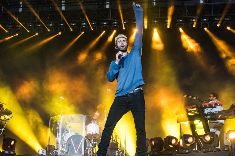 Musician Adam Levine of Maroon 5 performs on Day One of BottleRock Napa Valley 2017 on May 26, 2017 in Napa, California. (Photo by Chris Tuite/ImageSPACE) *** Please Use Credit from Credit Field *** Musician Adam Levine of Maroon 5 performs on Day One of BottleRock Napa Valley 2017 on May 26, 2017 in Napa, California. (Photo by Chris Tuite/ImageSPACE) *** Please Use Credit from Credit Field ***