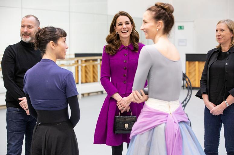 1/16/2019 - The Duchess of Cambridge watching Royal Ballet dancer during her visit to the Royal Opera House in London. (Photo by PA Images/Sipa USA) *** US Rights Only *** 1/16/2019 - The Duchess of Cambridge watching Royal Ballet dancer during her visit to the Royal Opera House in London. (Photo by PA Images/Sipa USA) *** US Rights Only ***