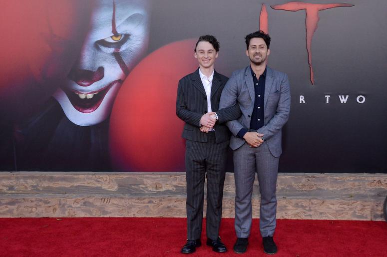 (L-R) Wyatt Oleff and Andy Bean at the Warner Bros. Pictures' IT CHAPTER TWO Premiere held at the Regency Village Theatre in Westwood, CA on Monday, August 26, 2019. (Photo By Sthanlee B. Mirador/Sipa USA) (L-R) Wyatt Oleff and Andy Bean at the Warner Bros. Pictures' IT CHAPTER TWO Premiere held at the Regency Village Theatre in Westwood, CA on Monday, August 26, 2019. (Photo By Sthanlee B. Mirador/Sipa USA)