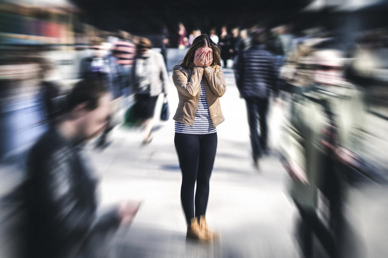 Panic Attack Woman woman panic attack in public