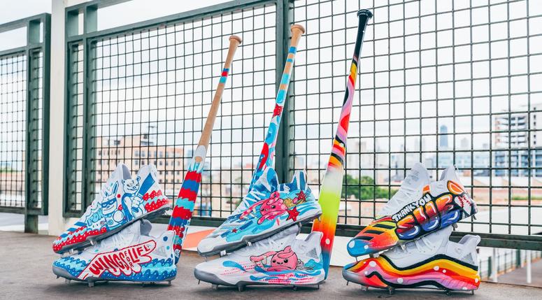Kris Bryant's cleats and bats for MLB Players' Weekend Kris Bryant's cleats and bats for MLB Players' Weekend