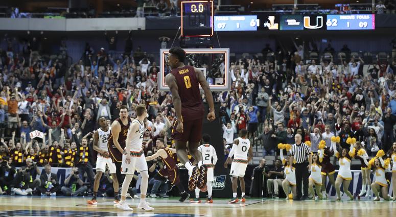 Loyola guard Donte Ingram Loyola guard Donte Ingram