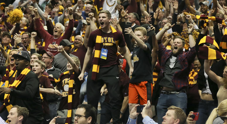 Loyola Ramblers fans Loyola Ramblers fans