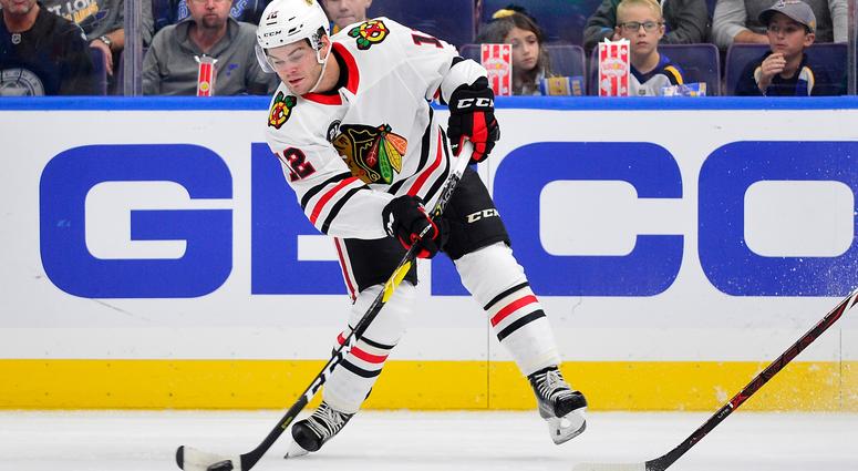 Blackhawks winger Alex DeBrincat Blackhawks winger Alex DeBrincat