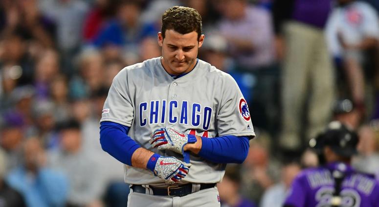 Cubs first baseman Anthony Rizzo Cubs first baseman Anthony Rizzo