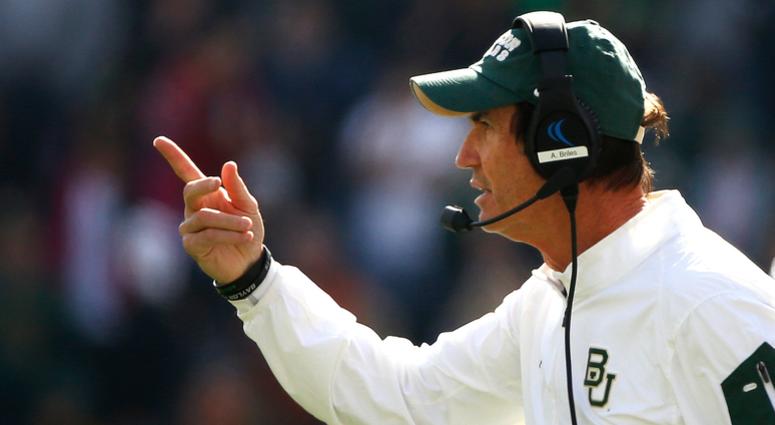 Art Briles while coaching Baylor in 2015 Art Briles while coaching Baylor in 2015