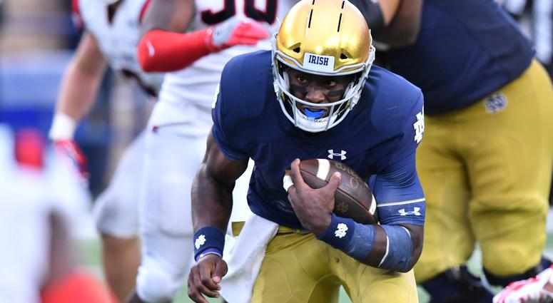 Notre Dame quarterback Brandon Wimbush Notre Dame quarterback Brandon Wimbush
