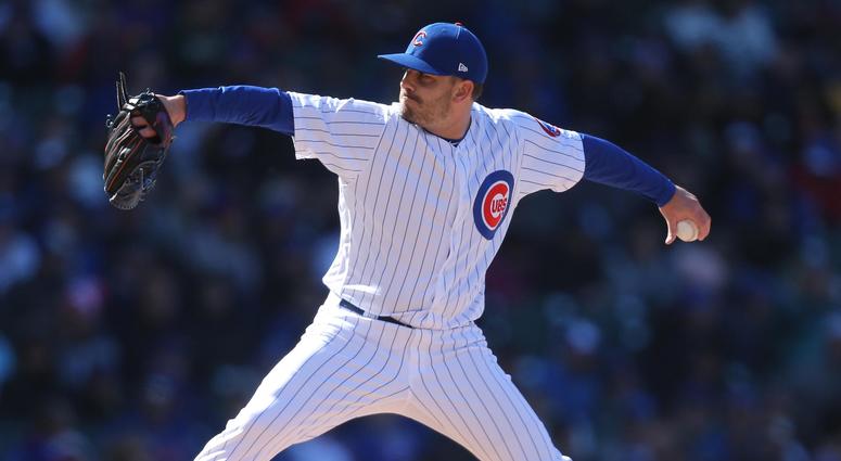 Cubs reliever Brian Duensing Cubs reliever Brian Duensing