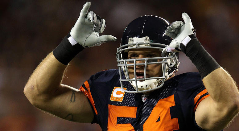 Brian Urlacher in 2010 Brian Urlacher in 2010