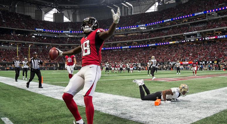 Falcons receiver Calvin Ridley Falcons receiver Calvin Ridley