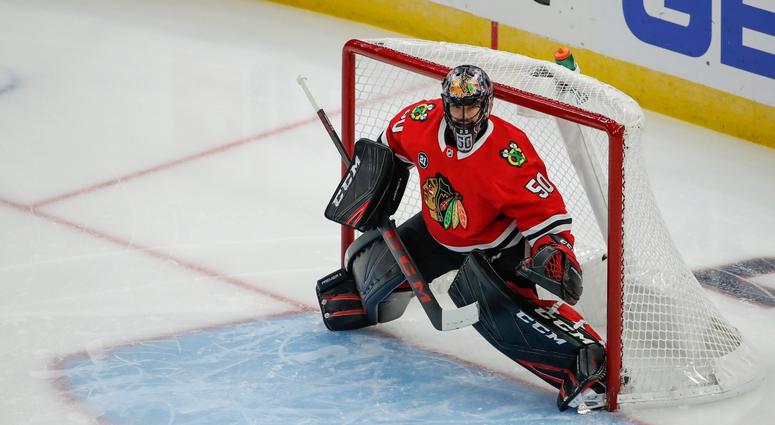 Blackhawks goalie Corey Crawford Blackhawks goalie Corey Crawford