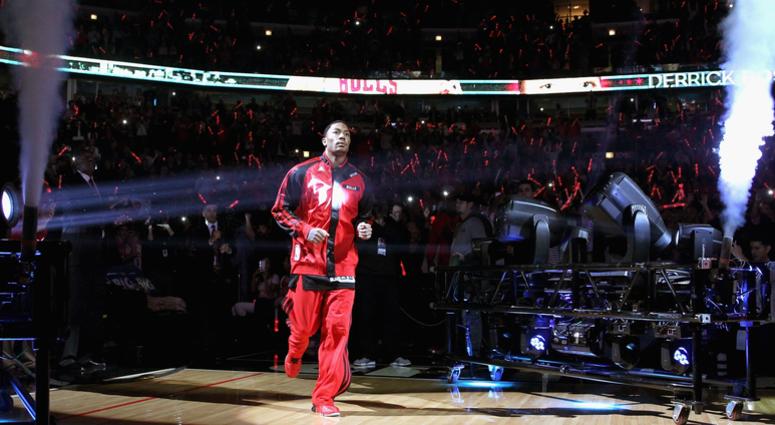 Derrick Rose with the Bulls in October 2013 Derrick Rose with the Bulls in October 2013