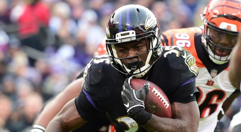 Ravens running back Gus Edwards Ravens running back Gus Edwards
