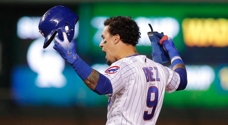 Cubs infielder Javier Baez Cubs infielder Javier Baez