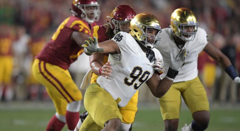 Notre Dame defensive lineman Jerry Tillery Notre Dame defensive lineman Jerry Tillery