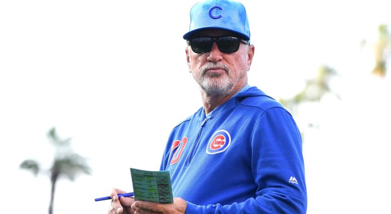 Cubs manager Joe Maddon Cubs manager Joe Maddon