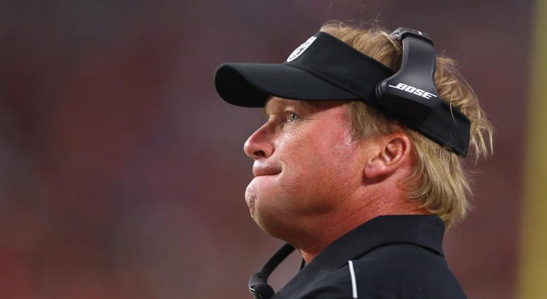 Raiders coach Jon Gruden Raiders coach Jon Gruden