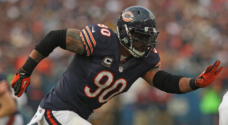 Julius Peppers with the Bears in 2012 Julius Peppers with the Bears in 2012