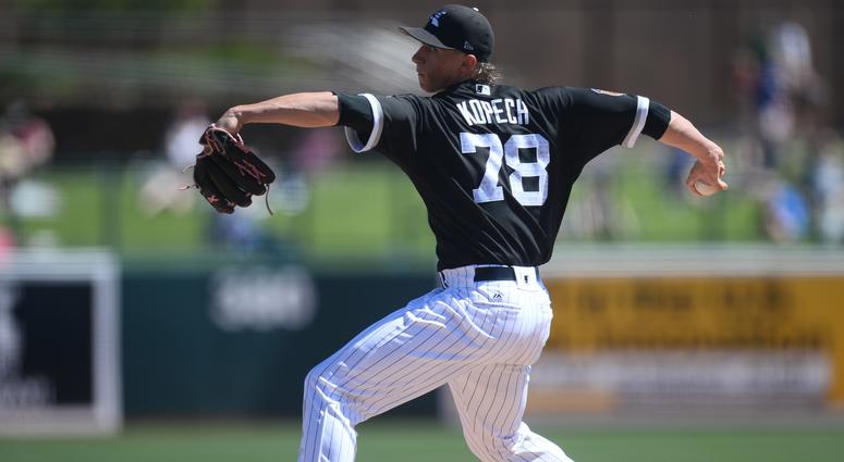 White Sox right-hander Michael Kopech White Sox right-hander Michael Kopech