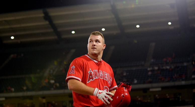 Angels outfielder Mike Trout Angels outfielder Mike Trout